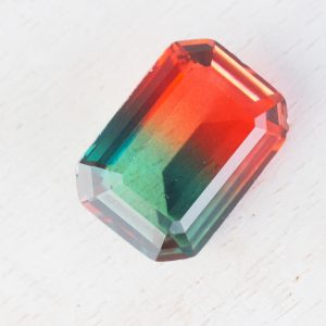 13x18 mm rectangle glass cabochon Firefly Rainbow x 1 pc(s)