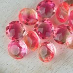 8x8 mm round glass cabochon Sunrise Rainbow x 1 pc(s)