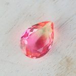 13x18 mm teardrop glass cabochon Transparent Sunrise Rainbow x 1 pc(s)