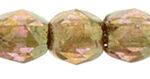2 mm fire polished round beads Luster Rose/Gold Topaz x 100 pcs