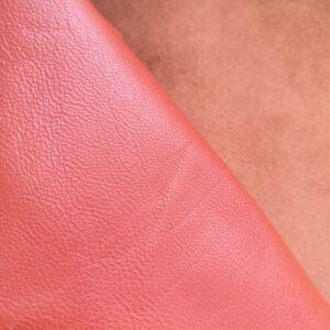 20 x 10 cm Leather sheets for embroidery Red Brown x 1 pc