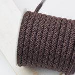 7x4 mm decorative cord Brown x 0.5 m