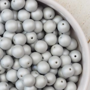 4 mm glass pearls Powdery Pastel Gray x 60 pc(s)