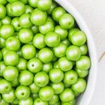 6 mm glass pearls Powdery Lime x 40 pc(s)