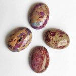 25x18 mm gemstone cabochon dyed jasper Purple x 1 pc(s)