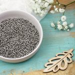 Miyuki seed beads 11/0 beads nr. 190F Matte Nickel Plated x 5 g