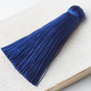 4 cm tassel imitation silk Dark Blue x 1 pc(s)