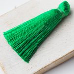 4 cm tassel imitation silk Forest Green x 1 pc(s)