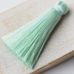 4 cm tassel imitation silk Light Mint Green x 1 pc(s)