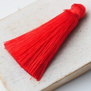 4 cm tassel imitation silk Orange Red x 1 pc(s)