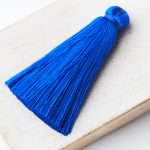 4 cm tassel imitation silk Sky Blue x 1 pc(s)