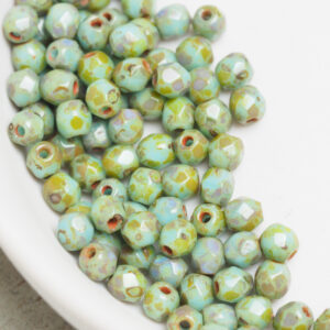 6 mm round fire-polished beads