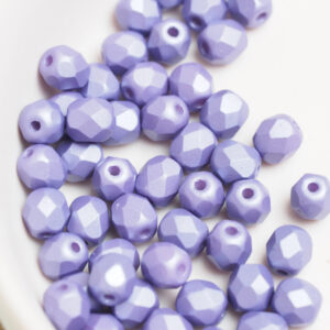 4 mm fire-polished beads 29365AL Powdery - Lilac x 60 pc(s)