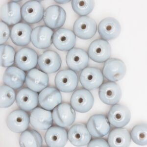 4 mm round glass pearls Coral Gray x 60 pc(s)