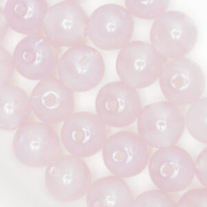 6 mm round glass pearls Dark Milky Amethyst x 40 pc(s)