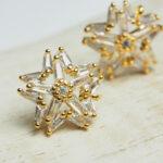 12 mm gold Earstud Fireworks x 2 pc(s)