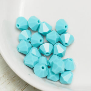 6 mm Preciosa bicone beads Turquoise x 20 pc(s)