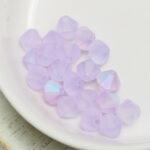 6 mm Preciosa bicone beads Violet AB Matt x 20 pc(s)