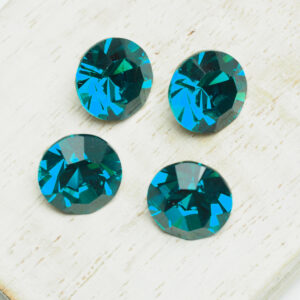 10 mm Preciosa crystal chaton Blue Zircon x 4 pc(s)
