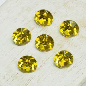 8 mm Preciosa crystal chaton Citrine x 6 pc(s)