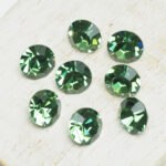 8 mm Preciosa crystal chaton Erinite x 6 pc(s)