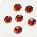 8 mm Preciosa crystal chaton Red Velvet x 6 pc(s)