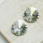 14 mm Preciosa crystal rivoli Crystal Argent Flare x 2 pc(s)