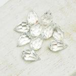 6x10 mm Preciosa crystal pendant drop Crystal x 4 pc(s)