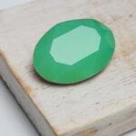 18x25 mm oval glass cabochon Pacific Opal x 1 pc(s)