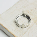 16 mm silver round claw for cabochon x 1 pc(s)