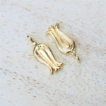 5x13.5 mm gold charm Tulip x 2 pc(s)