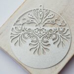 45x47 mm filigree Big Round Grey x 2 pc(s)