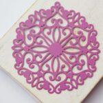 47x49 mm filigree Charm French Rose x 2 pc(s)