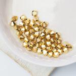 4 mm Preciosa bicone beads Crystal Aurum Full x 50 pc(s)