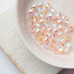 4 mm Preciosa bicone beads Light Rose AB 2x x 50 pc(s)