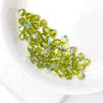 4 mm Preciosa bicone beads Olivine AB x 50 pc(s)
