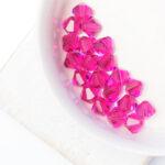 6 mm Preciosa bicone beads Fuchsia x 25 pc(s)