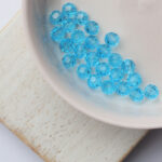 4 mm Preciosa faceted round beads Aqua Bohemica x 25 pc(s)