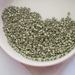 Miyuki Delica 11/0 beads nr. 1851F Duracoat Galvanized Matte Light Pewter x 5 g