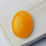 25x18 mm gemstone cabochon dyed Jade - Yellow Opal color x 1 pc(s)
