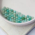 3 mm Amazonite gemstone beads x 60 pc(s)