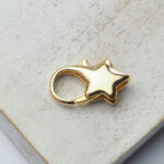 8x11 mm gold-colored lobster clasp Star x 1 pc(s)