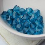 6 mm Preciosa bicone beads Indicolite x 25 pc(s)