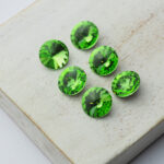 8 mm Preciosa rivoli Peridot x 6 pc(s)