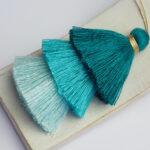 8 cm tri-tassel Turquoise Trio x 1 pc(s)