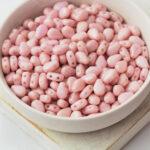 5x7 mm Round DropDuo 03000/14494 Chalk White Lila Luster x 50 pc(s)