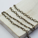 4 mm Antique bronze Retro chain  x 100 cm