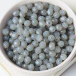 6 mm Fire-polished round beads 42000 Opaque Gray x 40 pc(s)