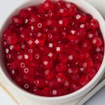 6 mm Fire-polished round beads 90090 Siam Ruby x 40 pc(s)