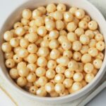 6 mm Fire-polished round beads LC02010 Luster - Opaque Champagne x 40 pc(s)